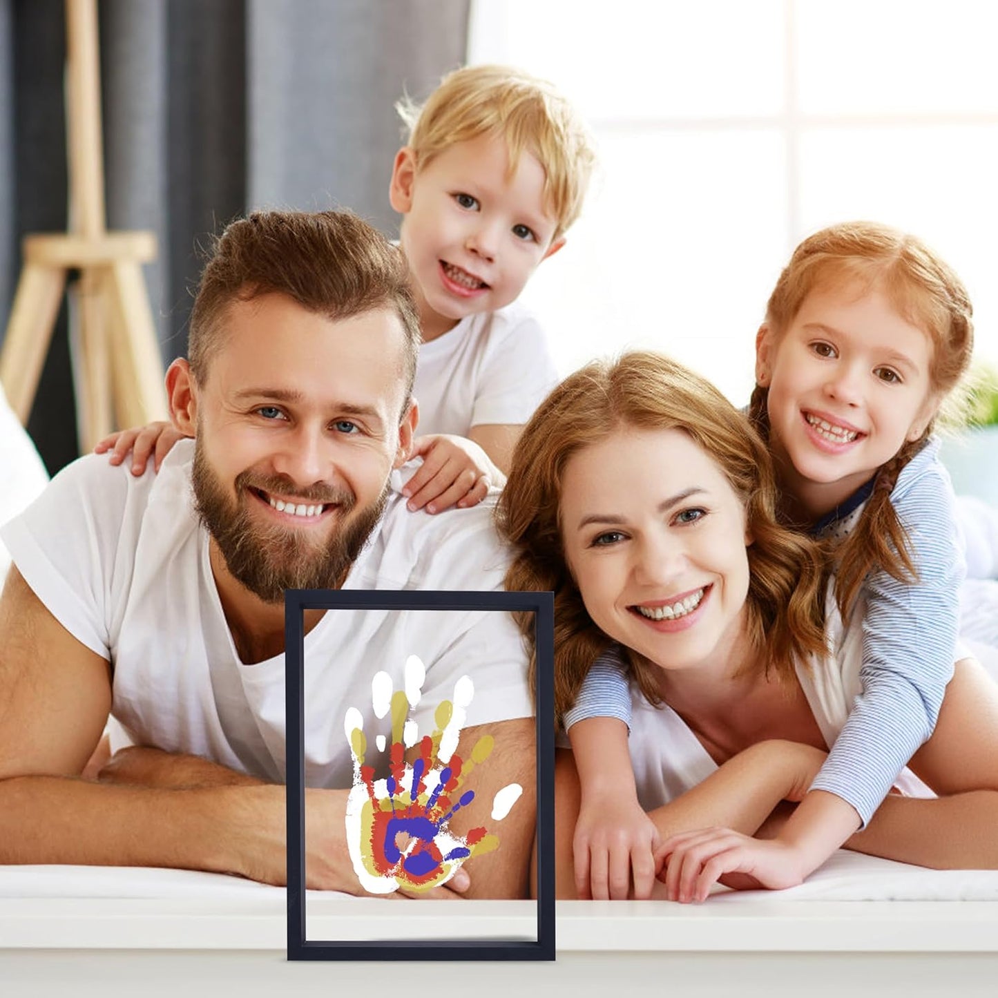 Family Handprint DIY Craft Keepsake Frame – Endless Memory Gift Set